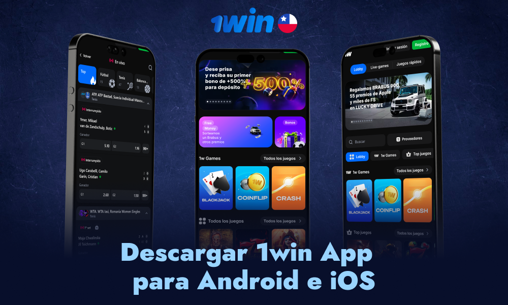 La aplicación 1Win permite realizar apuestas deportivas y jugar en el casino desde el móvil