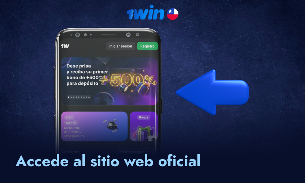 Ingresa al sitio oficial utilizando el navegador de tu dispositivo móvil